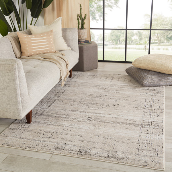Foundry Select Barview Gray/Ivory/Cream Rug Wayfair